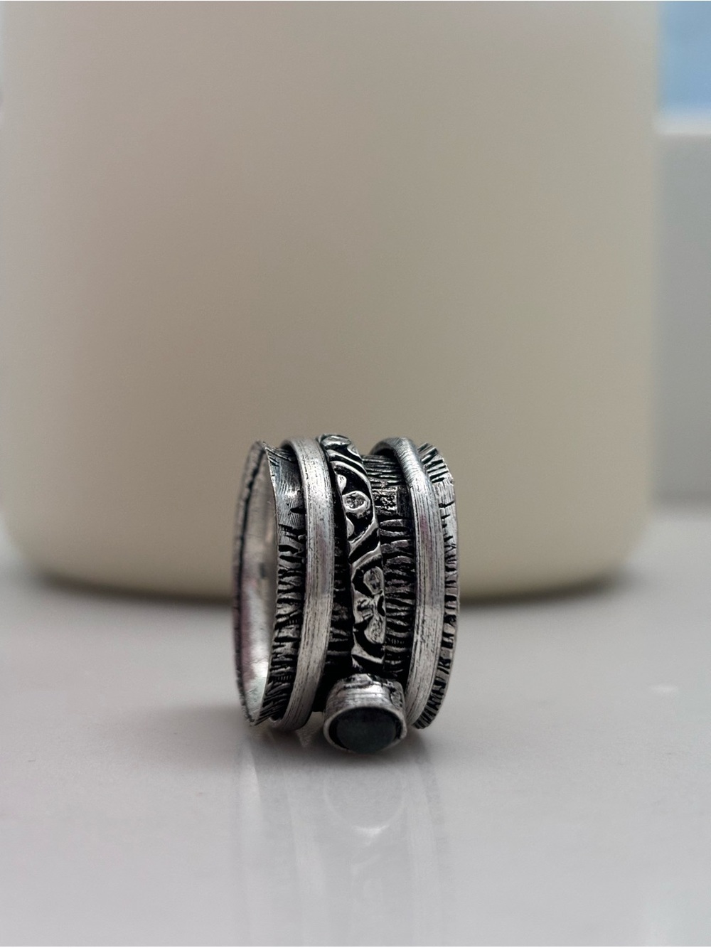 Silver Fidget Ring - Picture 3 of 5